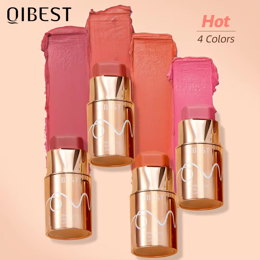 Lipstick Blush Stick 3-In-1 Eyes Cheek and Lip Tint Buildable Waterproof Lightweight Cream Multi Stick Makeup for Women